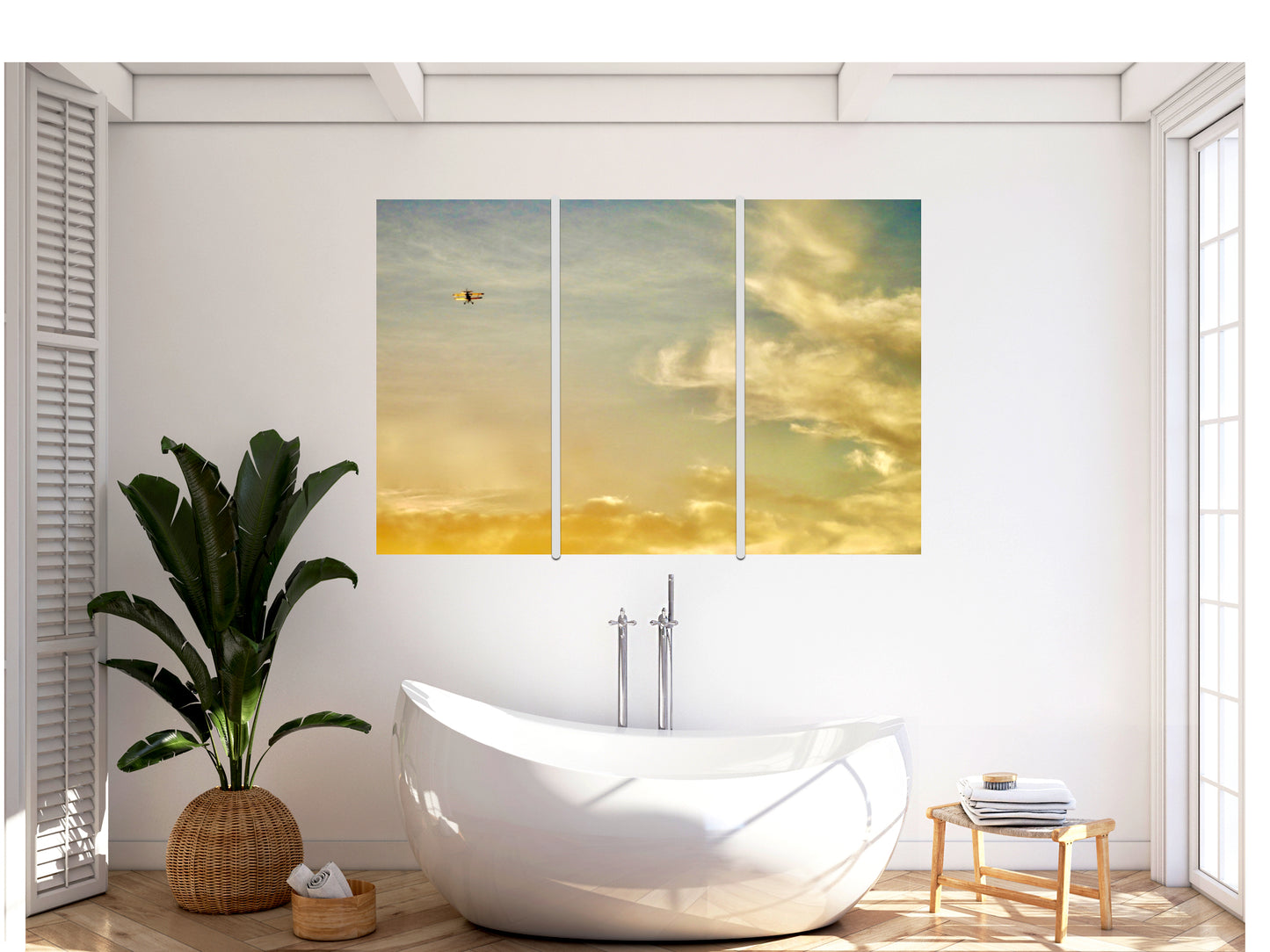 Three panel canvas "Into the Great Unknown"