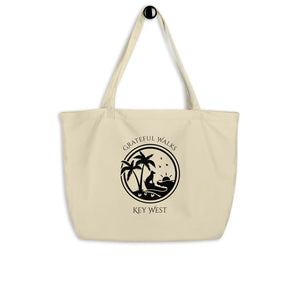 Large organic Grateful Walks tote bag