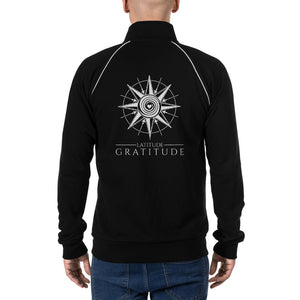 Latitude Gratitude Piped Fleece Jacket