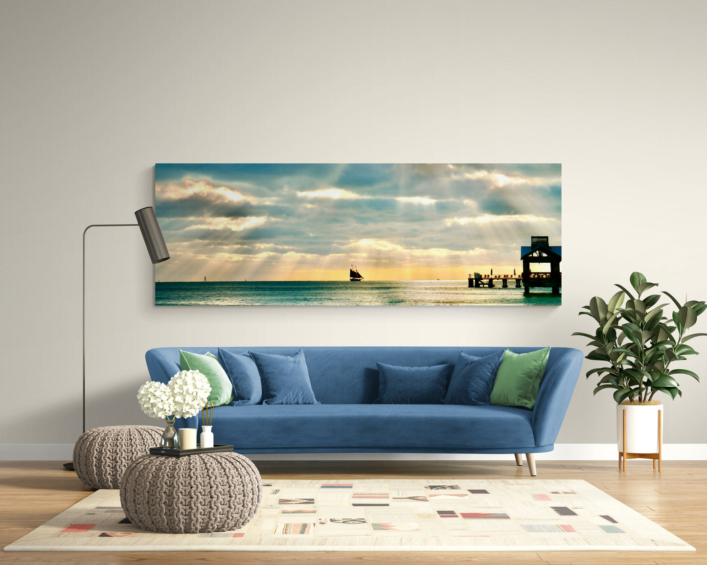 Soulful Sailor panoramic canvas