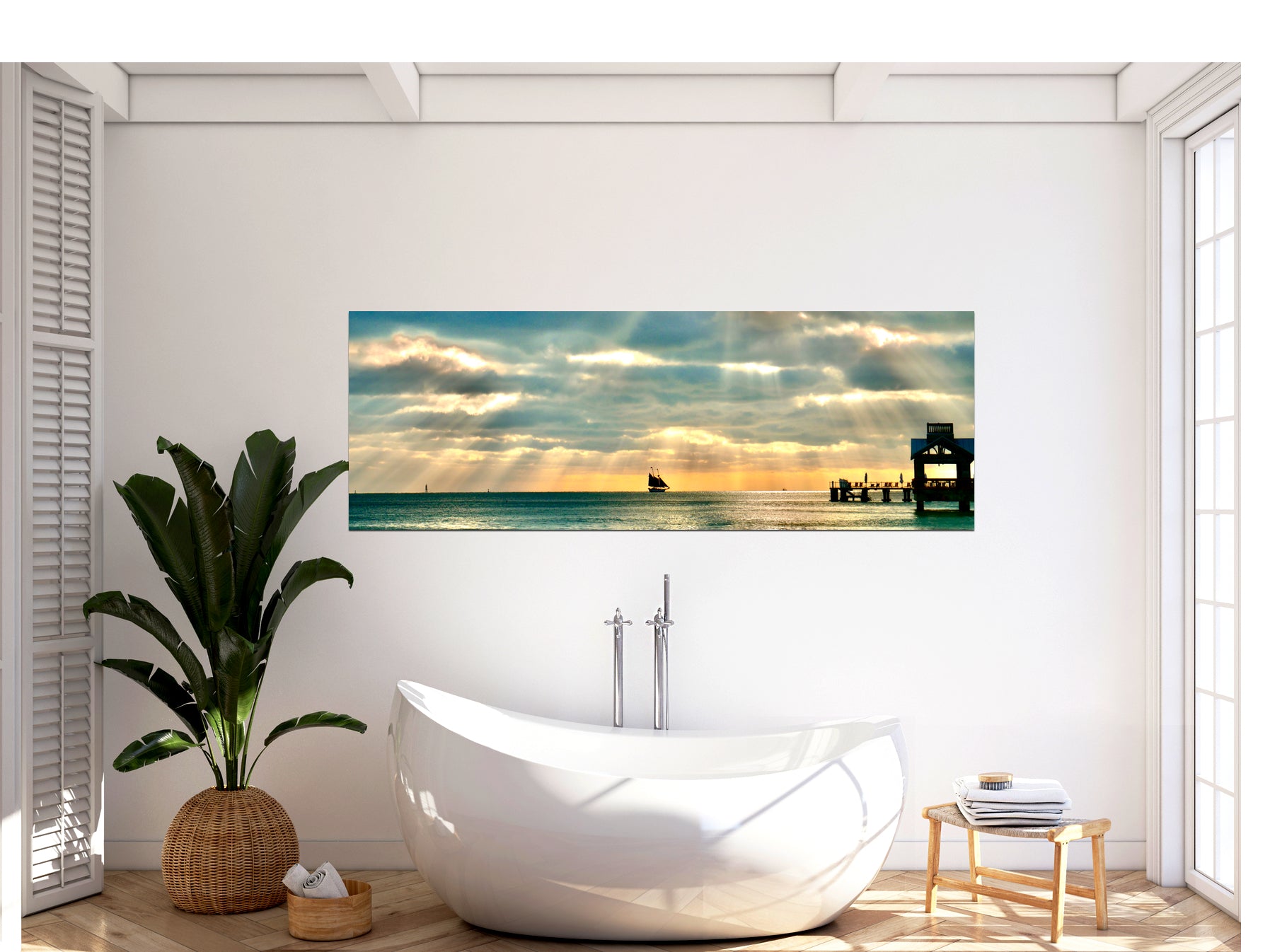 Soulful Sailor panoramic canvas