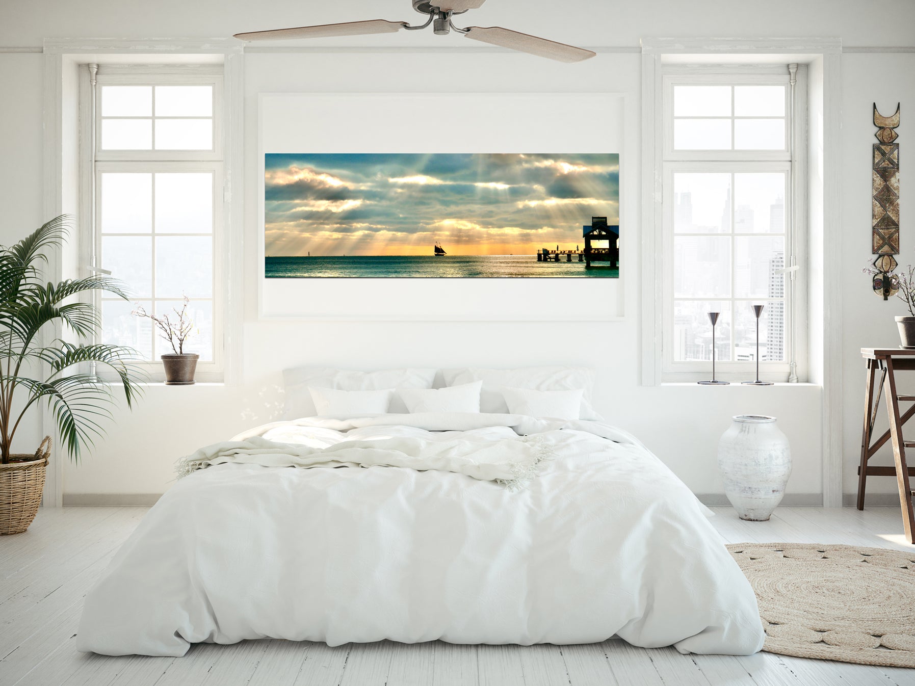 Soulful Sailor panoramic canvas