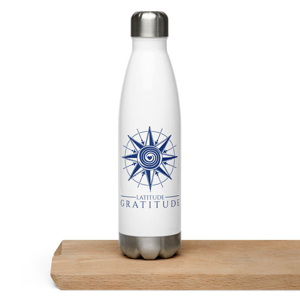 Latitude Gratitude Stainless Steel Water Bottle