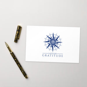 Latitude Gratitude Standard Postcard