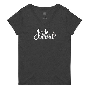 Women’s recycled Grateful Mermaid v-neck t-shirt