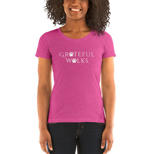 Ladies' short sleeve Grateful Walks  t-shirt