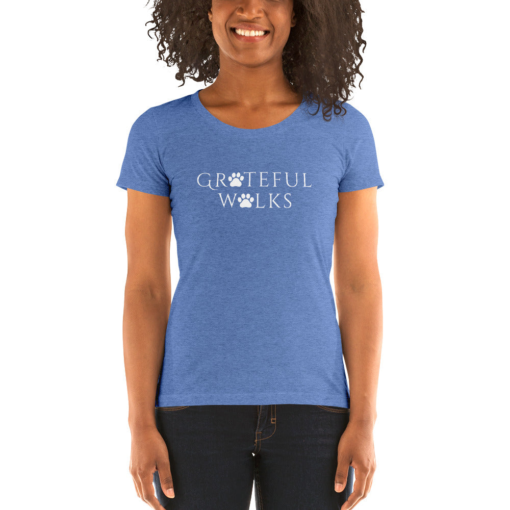 Ladies' short sleeve Grateful Walks  t-shirt