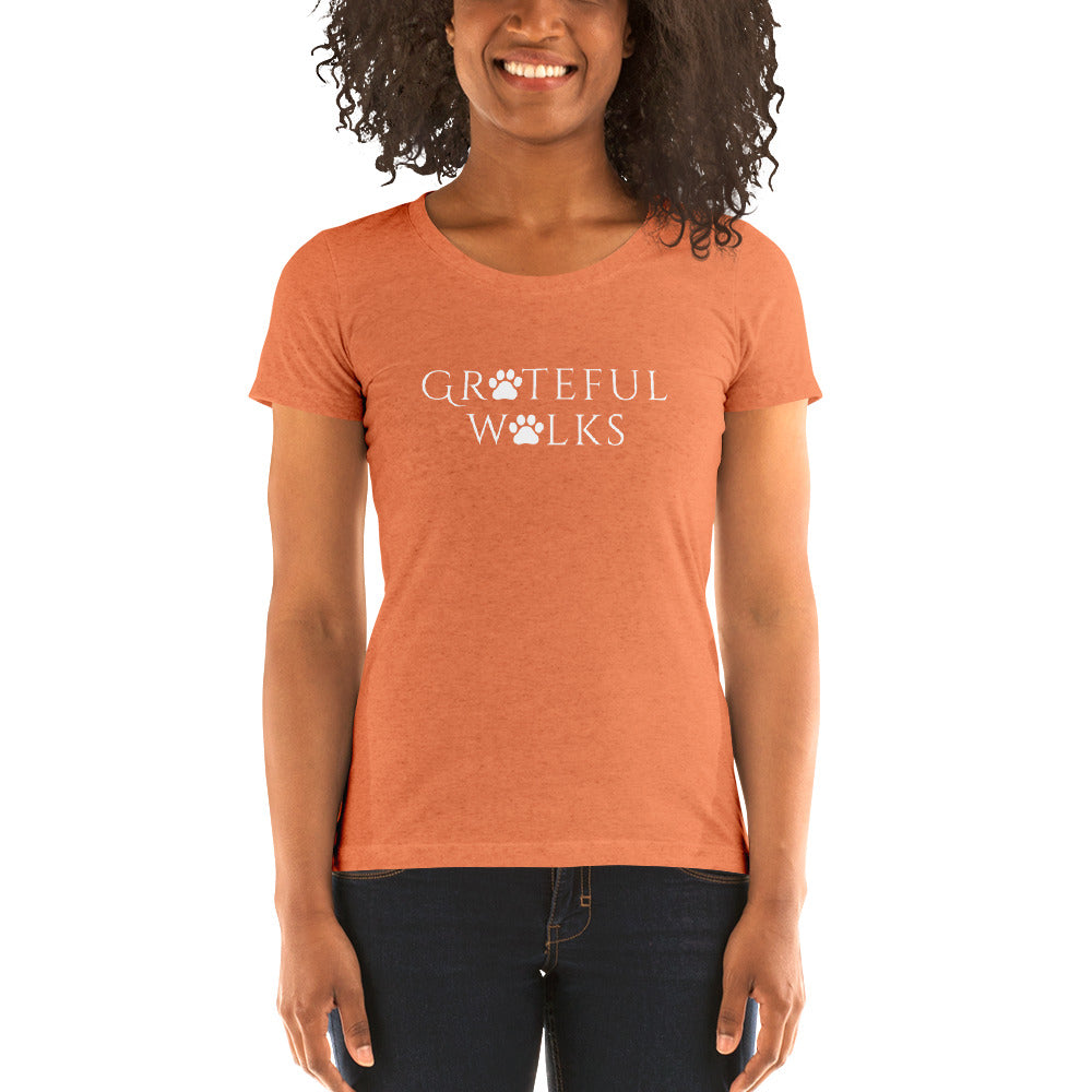 Ladies' short sleeve Grateful Walks  t-shirt