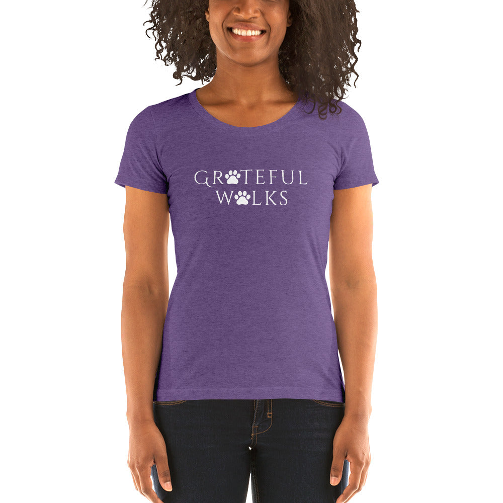 Ladies' short sleeve Grateful Walks  t-shirt