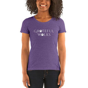 Ladies' short sleeve Grateful Walks  t-shirt