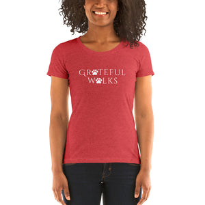 Ladies' short sleeve Grateful Walks  t-shirt