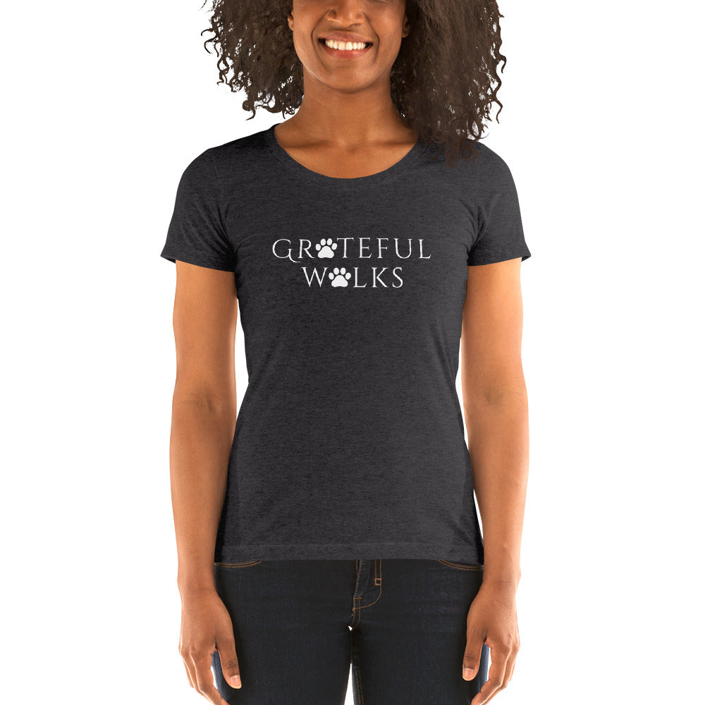 Ladies' short sleeve Grateful Walks  t-shirt